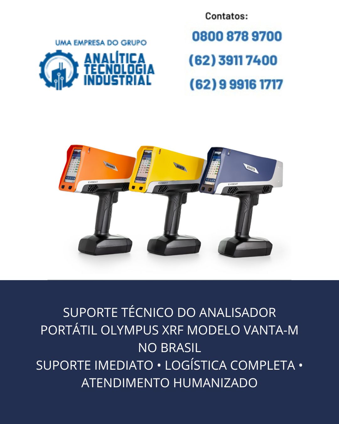 ASSISTÊNCIA TÉCNICA NACIONAL ANALISADORES XRF